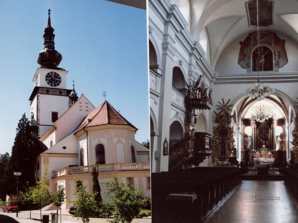 Třebíč – kostel sv. Martina z Tours a Městská věž