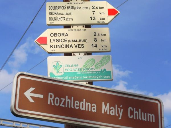 Turistické rozcestí Doubravice nad Svitavou