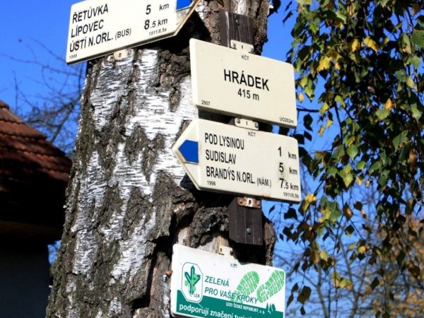 Turistické rozcestí Hrádek - tip na výlet