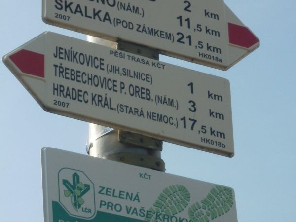 turistické rozcestí Jeníkovice - tip na výlet