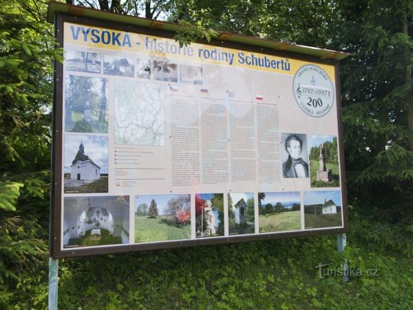 Vysoká - Schubertův památník - tip na výlet
