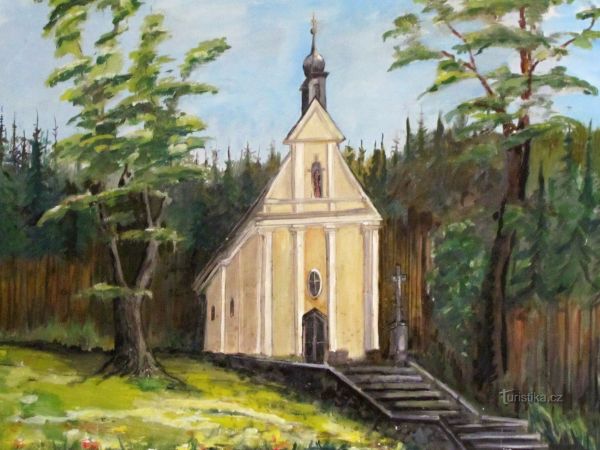 Z Provodova k poutnímu kostelu v místě Malenisko