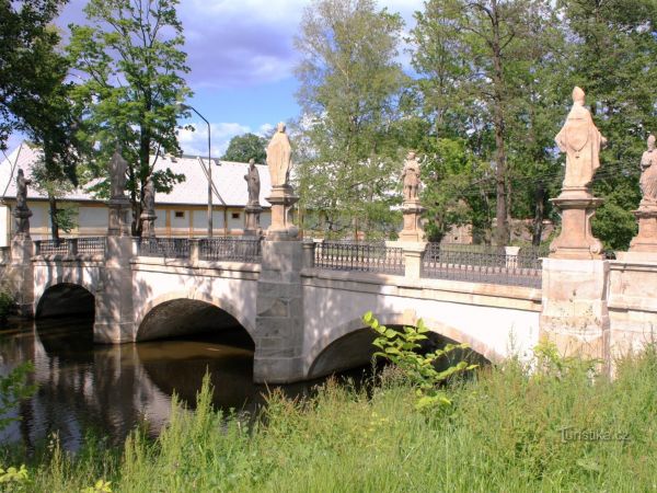 Žďár nad Sázavou - barokní most přes Stržský potok
