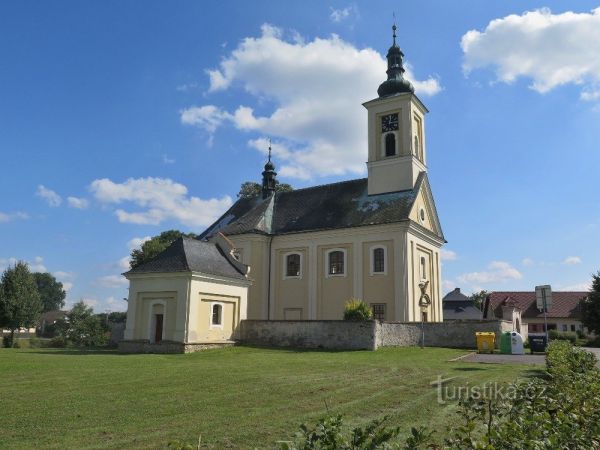 Žichlínek - kostel Narození sv. Jana Křtitele - tip na výlet