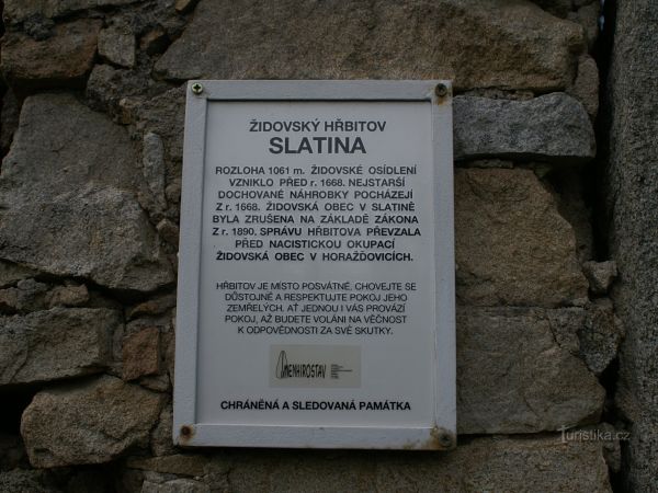 Židovský hřbitov - Slatina - tip na výlet