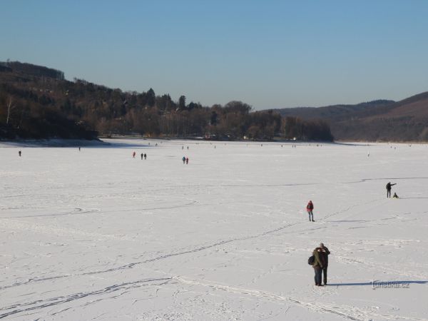 Zimní Brněnská přehrada