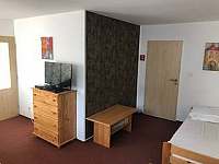 Obývací pokoj - 2 samostané postele, TV, DVD, WIFI - apartmán k pronájmu Lázně Lipová