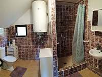 sprcha+WC - pronájem apartmánu Albrechtice v Jizerských horách