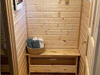 sauna převlékárna - chalupa k pronájmu Josefův Důl