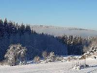 v zimě na samotě u lesa - chata ubytování Lipno nad Vltavou - Kobylnice