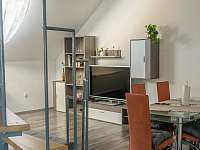 obývací pokoj s jídelnou - foto 3 - pronájem apartmánu Písek - Semice