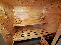 Sauna interiér - chata k pronájmu Dolní Vltavice