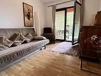 Ložnice s rozkládacím gaučem - apartmán k pronájmu Lipno nad Vltavou