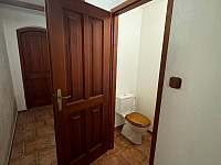 Samostatné WC - chalupa ubytování Borovany - Radostice