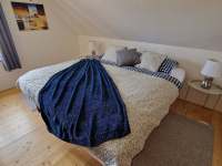 Modrá ložnice s manželskou postelí - Laziště