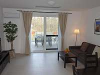 Obývací pokoj - apartmán ubytování Hlohovec