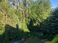 Výhled z terasy - chata ubytování Blansko - Češkovice