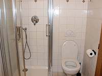 Béžový apartmán - sprchový kout, WC - ubytování Vranová u Letovic