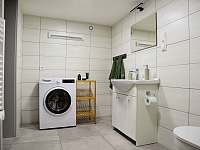 Koupelna, pračka - apartmán k pronájmu Mašovice u Znojma