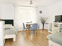 Obývací prostor, TV - apartmán ubytování Mašovice u Znojma
