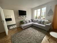 Obývací místnost - rekreační dům ubytování Dolní Kounice
