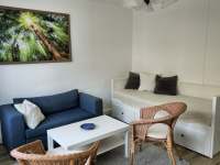 obývací pokoj s rozkládací postelí - apartmán k pronajmutí Vranov nad Dyjí