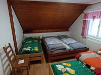 Kolovrátek (patro) - 1x manželská postel, 2x samostatná postel - Dolní Rokytnice