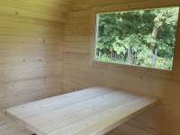 Nová venkovní sauna - chalupa ubytování Dolní Lánov