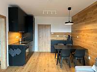 Obytná místnost s kuchyňským koutem - apartmán ubytování Benecko