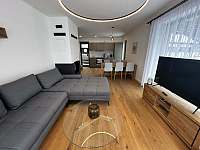 Apartmán 1A, obývací pokoj - ubytování Černý Důl