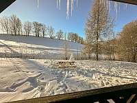 Chata Čtyřicítka Na Šťastném kopci v zimě - ubytování Černý Důl - Čistá v Krkonoších