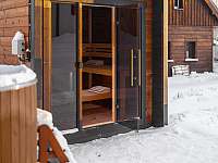 Finská sauna ve venkovním SPA s osvětlením - Černý Důl - Čistá v Krkonoších