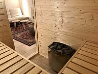 Sauna - pronájem vily Pecka
