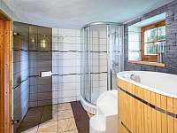 Finská sauna s ochlazovací kádí - chata ubytování Boží Dar