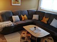 Obývací pokoj ,velká rozkládací sedačka - pronájem apartmánu Pila