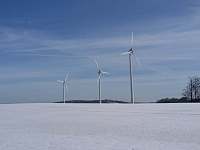 Větrná elektrárna vrch Tří pánů - pronájem chalupy Moldava - Nové Město