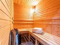 Finská sauna v přízemí vily - vila ubytování Loučná pod Klínovcem