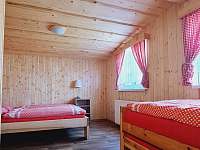 Ložnice 1 ( manželská postel a rozkládací postel pro 2 děti ) - chalupa k pronajmutí Dolní Podluží 