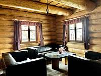 Obývací pokoj - srub ubytování Jiretin pod Jedlovou