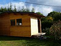 Venkovní finská sauna - chalupa ubytování Heroltice u Štítů