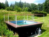 Bazén - chata ubytování Deštné v Orlických horách