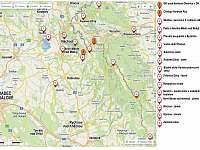 Mapa okolí - tipy na výlet - Olešnice v Orlických horách