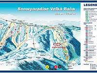 mapa skiareálu - Oščadnica