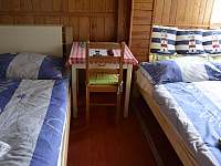 Ložnice 2x manželská postel s televizí - chata ubytování Loučeň