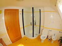 koupelna ( sprcha, vana, WC a bidet) - apartmán ubytování Županovice