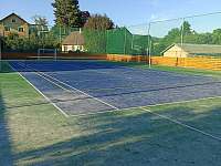 Nové hřiště na tenis, nohejbal a fotbal v Újezdě Svatého Kříže, 4 km -  Bystřice - Bělá nad Radbuzou