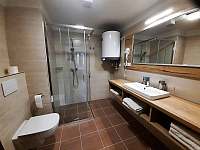 koupelna + WC - pronájem apartmánu Lipno nad Vltavou