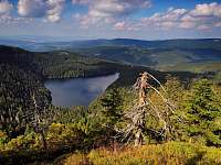 Černé jezero je největší přírodní jezero v ČR (trasa vede od chalupy) - Hamry na Šumavě