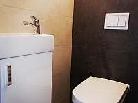 Toaleta apartmánu 1. typu - pronájem Lipno nad Vltavou