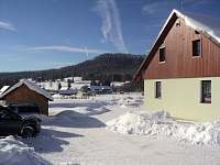zimní pohled - rekreační dům k pronajmutí Borová Lada